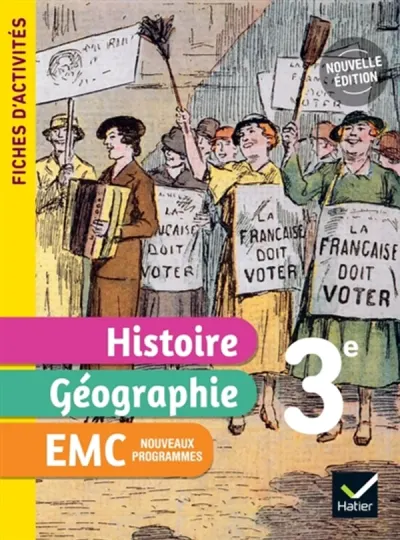 Fiches d'activités Histoire-Géographie-EMC 3e - Ed. 2026 - Cahier élève