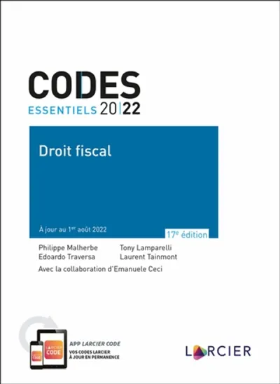 Codes essentiels - Droit fiscal 2022